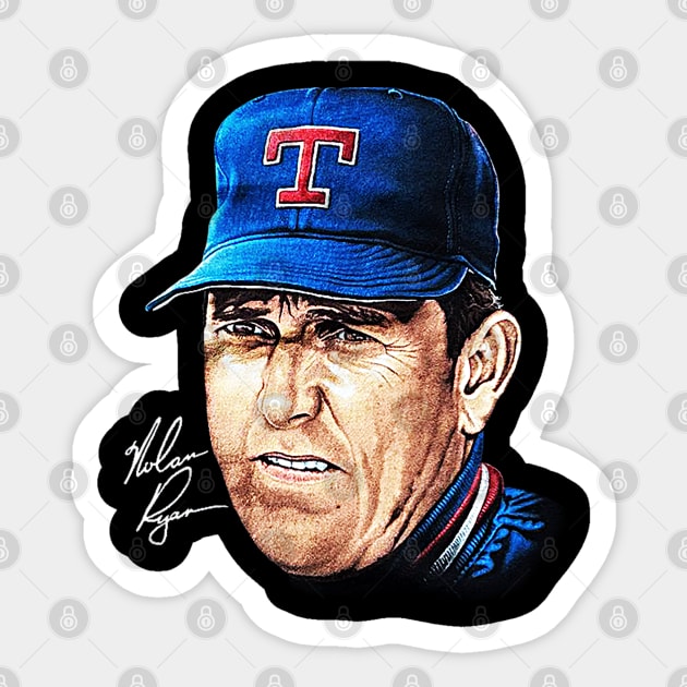 90s Baseball Nolan Ryan - Rangers - Classic Sticker by nicklower